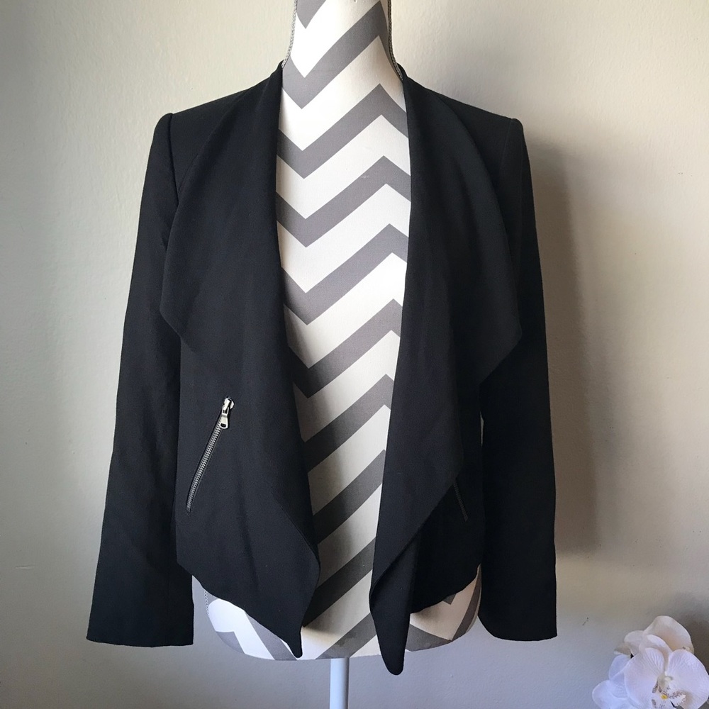 Club Monaco Black Zipper Jacket Size M